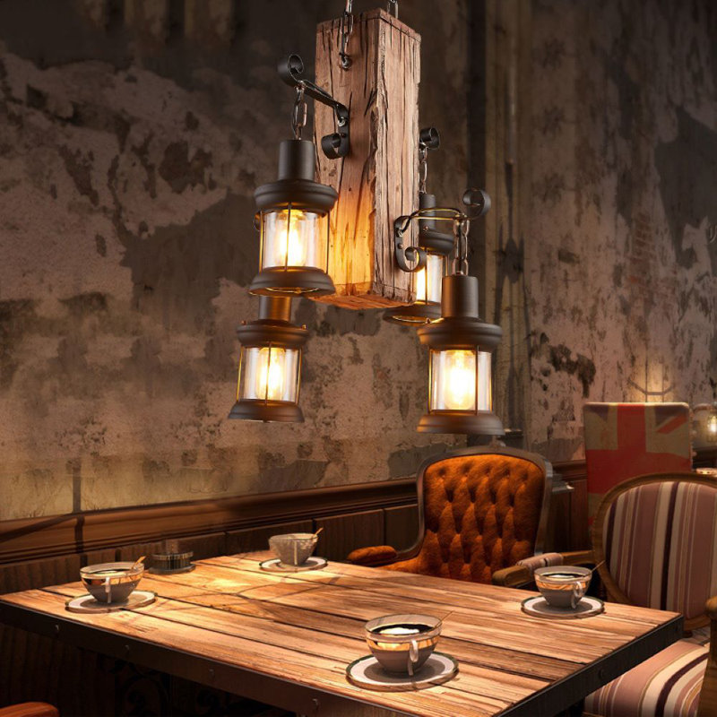 Gotar 4 - Light Natural Lantern Pendant