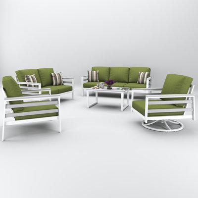 Townsend 7 Person Seating Group With Sunbrella Cushions