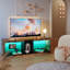 Meuble télé avec tablettes en verre Roika-850177226
