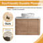 Meuble-lavabo mural simple 30 po avec lavabo en céramique Greythor -288999558-288999554