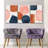 Wine Shapes And Colors Multi Piece Canvas Print-93062890