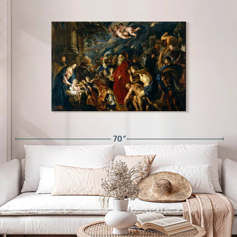 Leisha adoration des mages 1609, H 30 po x l 45 po