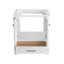 Meuble-lavabo 30 po, meuble-lavabo avec cadre en bois, comptoir de meuble-lavabo autoportant avec lavabo