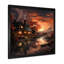 Cottage Sunset Sanctuary 3 - paysage, art mural sur toile-597830612-597830615