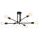 Eiren 6-Light 27.56'' Dimmable Sputnik Chandelier Modern Linear Semi Flush Mount Ceiling Light