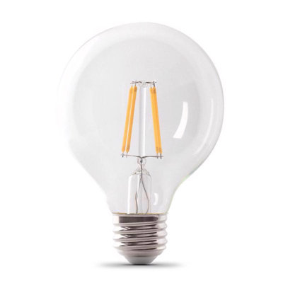 Ampoule DEL à filament moyen Feit G25 E26 (blanc moyen) 100 watts, équivalente à 3