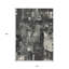 Tapis intérieur lavable abstrait 10 pi x 14 pi noir