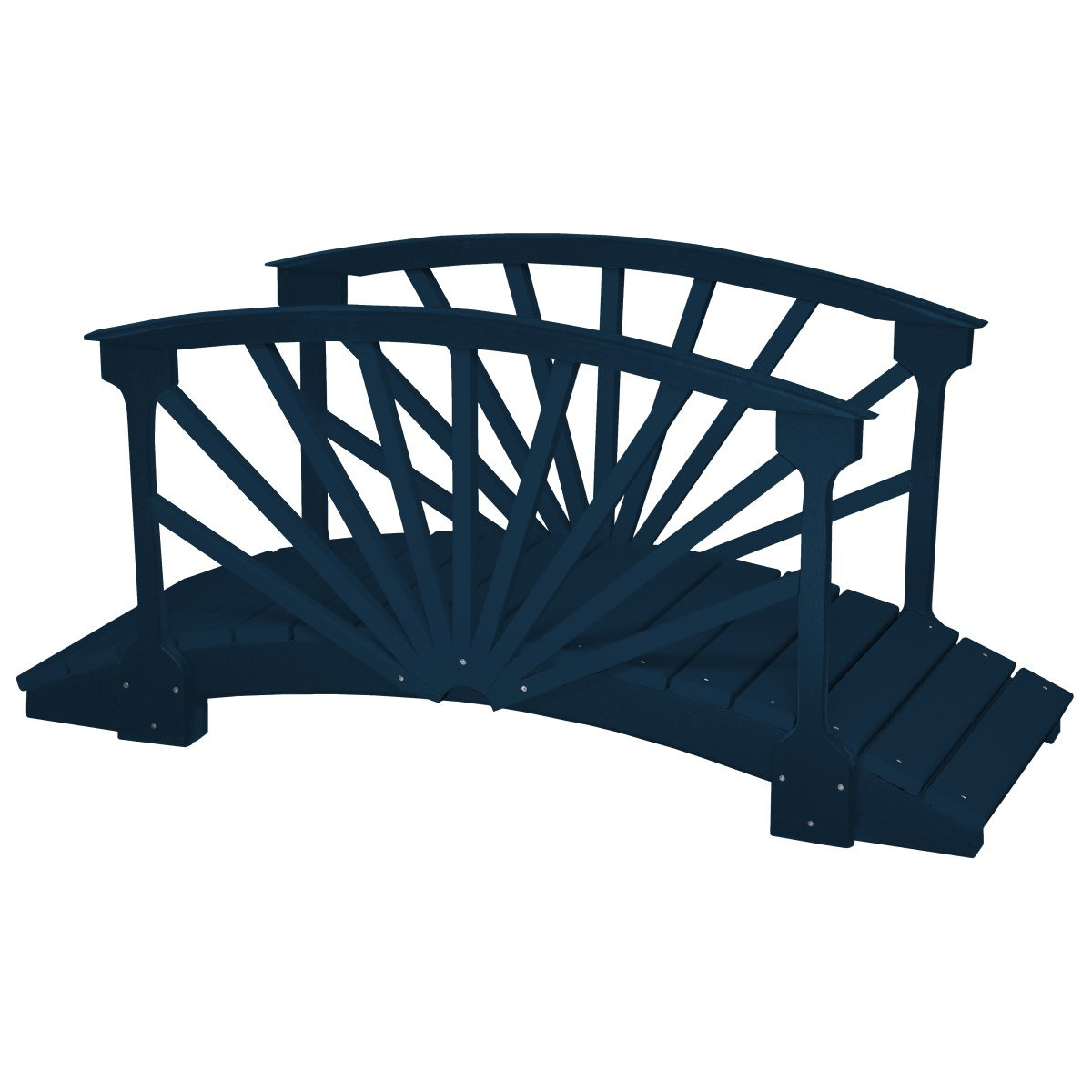 Kunkle Holdings LLC Poly Lumber Sunburst Garden BridgeIvory Wayfair