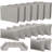 14 Pieces 3" Outdoor Replacement Cushion Sets For Patio Furniture(Set Of 6 Cushion , 6 Backrests , 2 Coner Cushions)-141692420