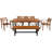 Outdoor Wood Dining Set For 7-8 Person