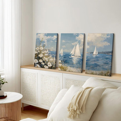 3 Piece Wrapped Canvas Wall Art