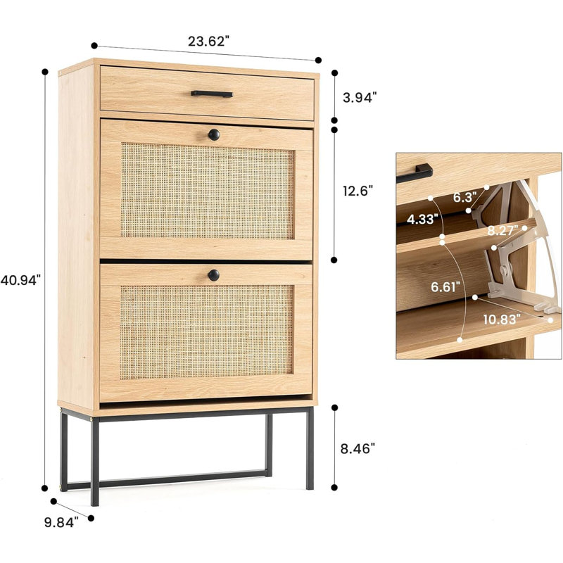 Vine Shoe Cabinet Storage