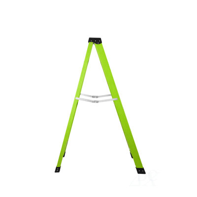 Fiberglass ladder, single side step ladder, for electrical engineering ladder structure insulation ladder,green 5steps