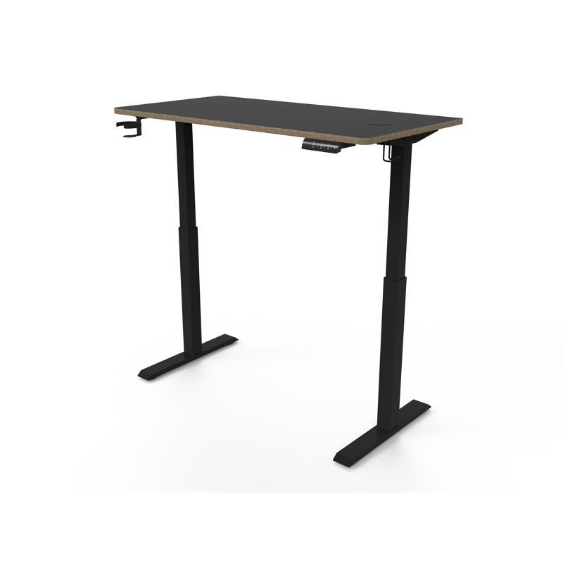 Arshan Adjustable Metal Base Standing Desk, Black