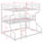 Triple Bunk Bed With Long And Short Ladder-2003465781