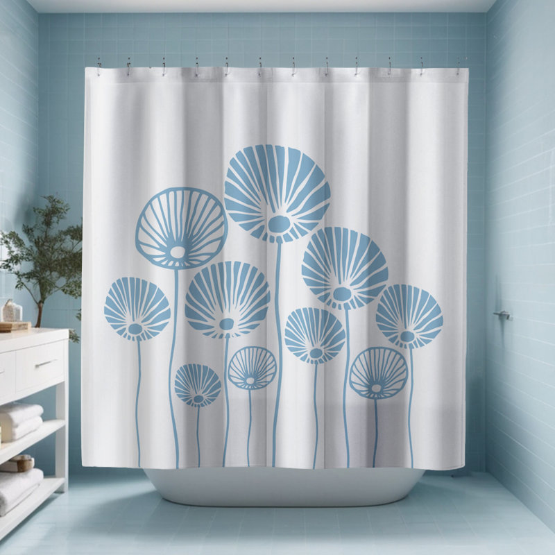 Rideau de douche Coco, Bleu