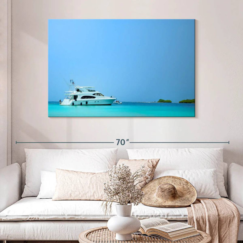 Mehar Los Juanes Morrocoy Yacht, H 32 po x l 48 po