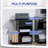 Printer Table Desk, Rolling Cart Stand With Wheels And Adjustable Shelf