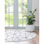 Tapis géométrique ivoire / gris Nuangola-516358220