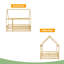 Lit en bois avec structure de toit House House-479896006-479896005