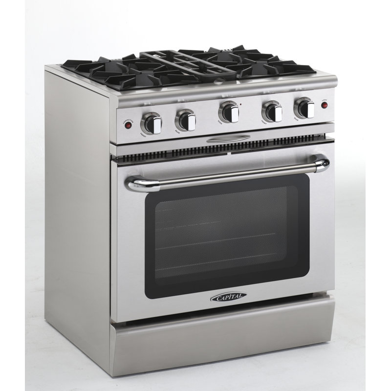Capital 30" 4.9 Cubic Feet Gas Free Standing Range, Liquid Propane