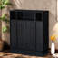 Buffets avec rangement, armoire de ferme en MDF noir pour la cuisine