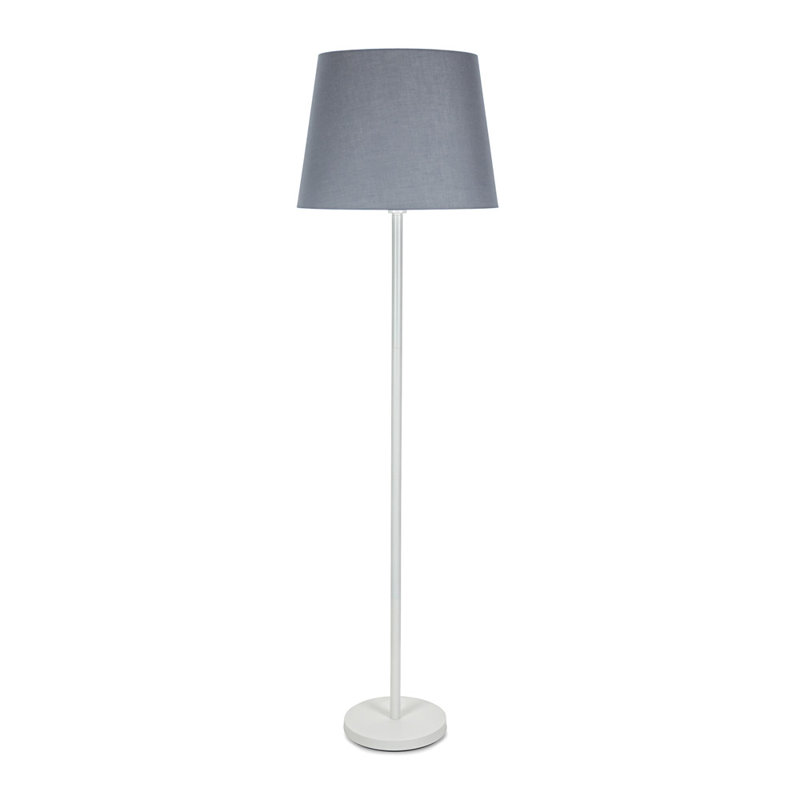 Rinnah 148cm Matte Traditional Floor Lamp, Grey