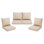 Outdoor Replacement Cushion Set Seat/Back Cushion(SOFA NOT INCLUDED)