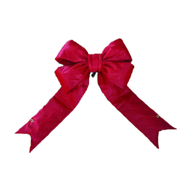 Nœud structurel extérieur en nylon rouge, H 24 po x l 7 po x P 30 po
