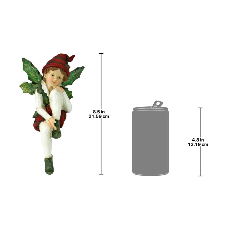 2 Piece Elf Shelf Sitters Figurine Set