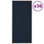 Panneau de toit vidaXL 36 pièces anthracite 39,37 x 17,72 po en acier galvanisé-111376701-130557518-130557521