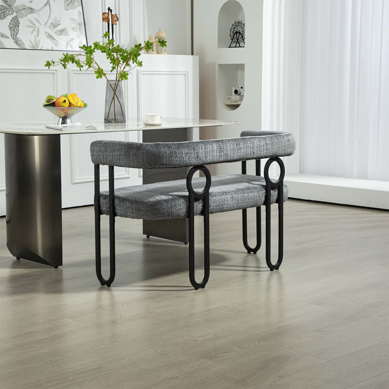 Canapé 2 places confortable et élégant avec pieds en métal pour différentes pièces