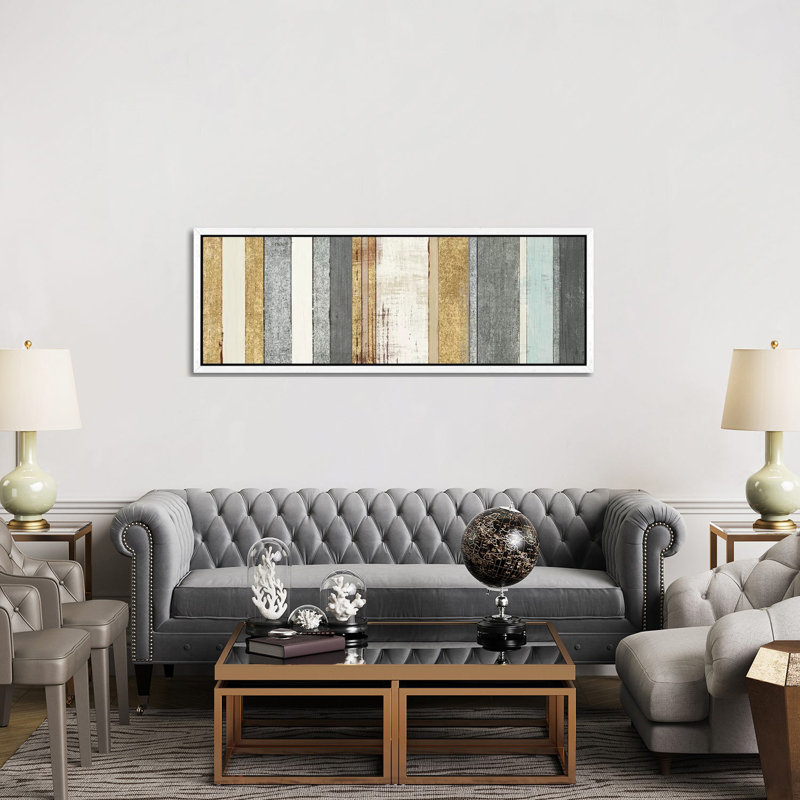 Beachscape XII by Michael Mullan - Panoramic Print on Canvas, 152.4 cm H x 50.8 cm W, White Framed Canvas