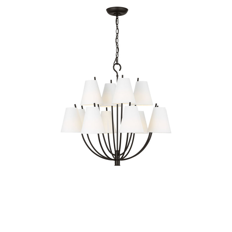 Marina Chandelier, Aged Iron, 116.63" H x 30" W  x 30" D