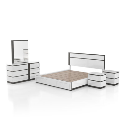 Arakawa Wood 5-Piece Bedroom Set