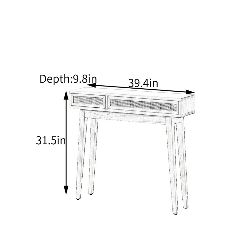 Ventre, H 31,5 po x l 39,4 po x P 9,8 po