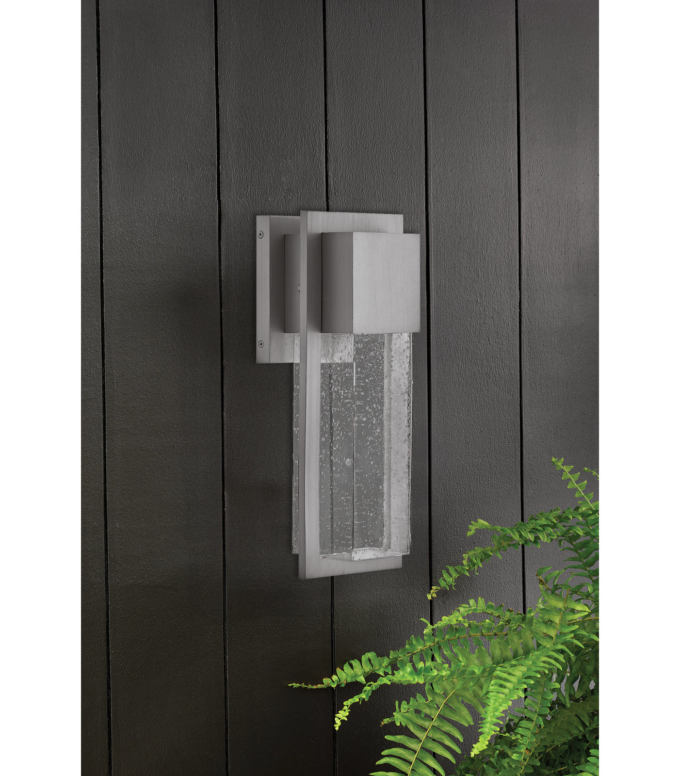 Kimora Outdoor Wall Lantern, Gray, 20" H x 8" W x 5.7" D