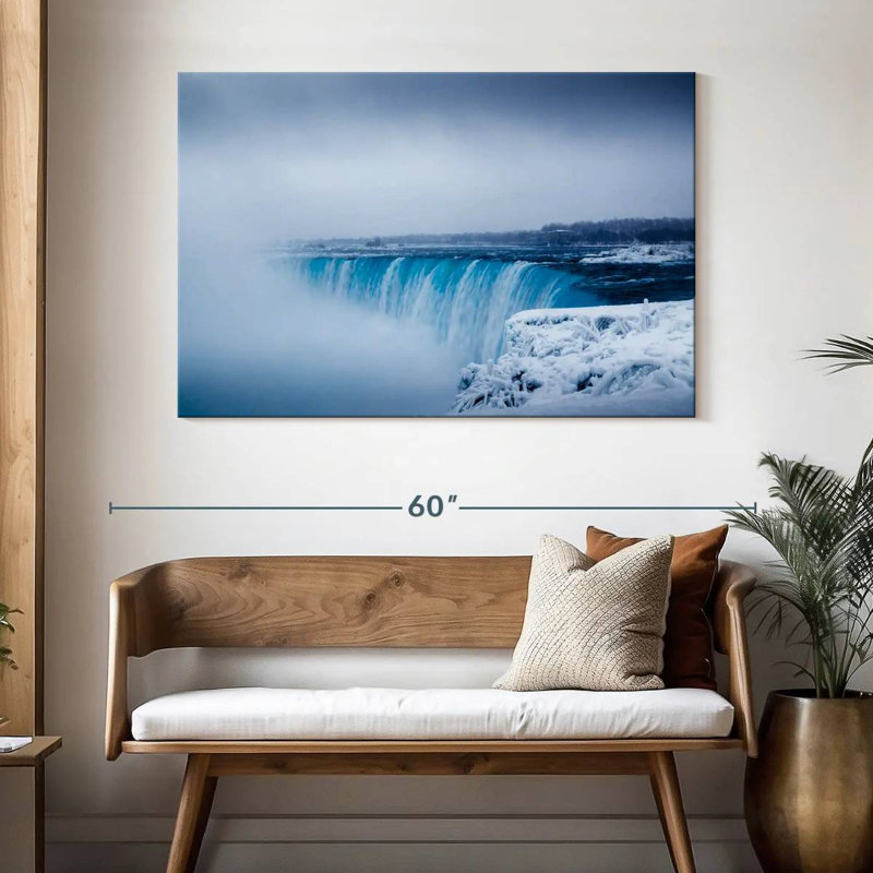 Alvord Niagara Falls Wintry Mist, 32" H x 48" W