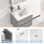 Meuble-lavabo simple 24 po avec plateau en résine