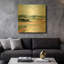 «Vermillion Landscape I» par Katrina Pete, art mural en métal doré, 36 po x 36 po-1397661337