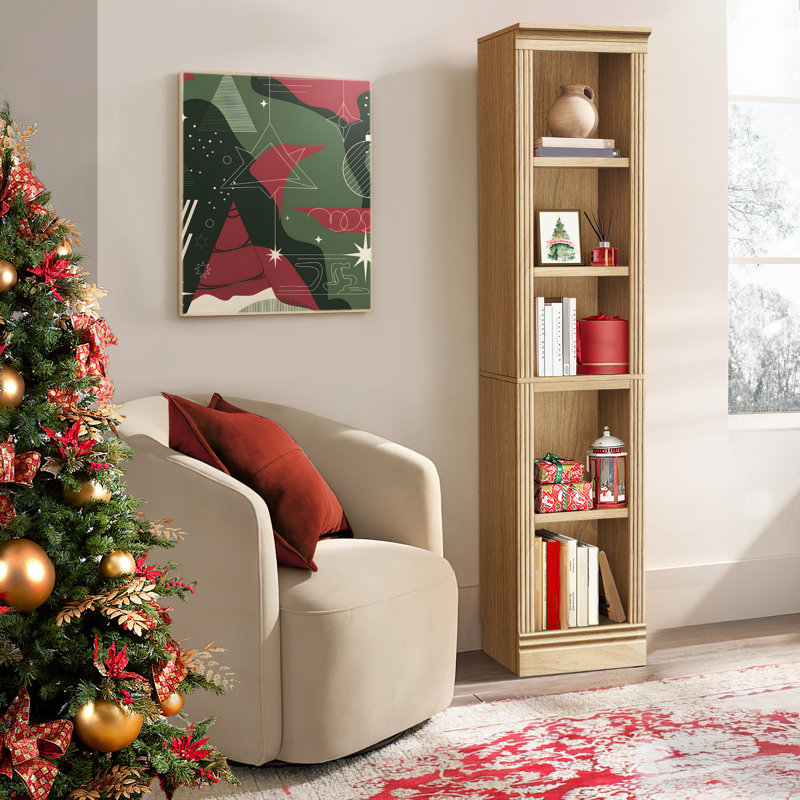 Système de bibliothèque modulaire, Chêne 2, H 72,5 po x l 15,75 po x P 14 po