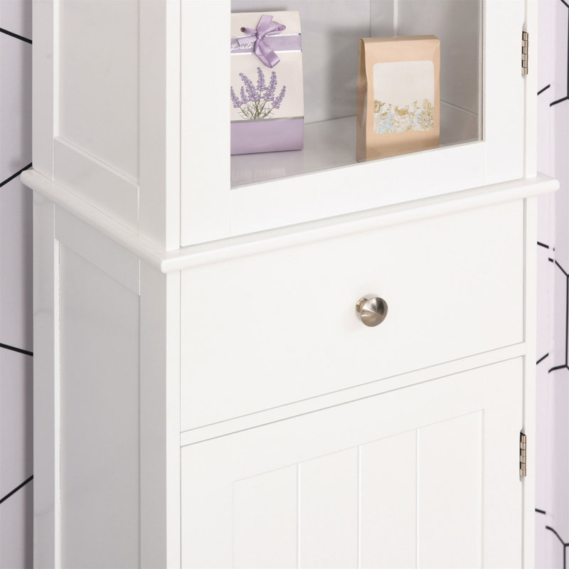Tymvou Freestanding Linen Cabinet