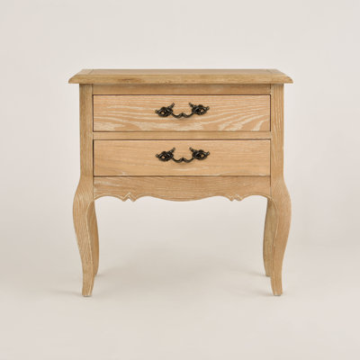 Anza 60cm W Solid Wood Bedside Table