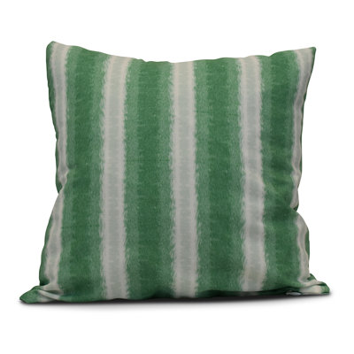 Intercoastal Waterway Striped Outdoor Reversible Throw Pillow