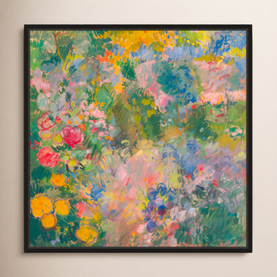 Vintage Flowers "Hues of Happiness I" Print