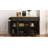 54Inch Large Kitchen Island With Rubber Wood Drop Leaf, Embossed Texture Rolling Kitchen Cart On 4 Wheels With 4 Doors And 3 Drawers, Kitchen Island With Storage For Kitchen, Dining Room-1550902253