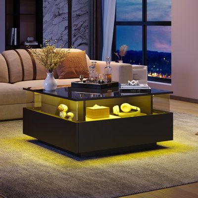 Deallen Block Coffee Table with Storage