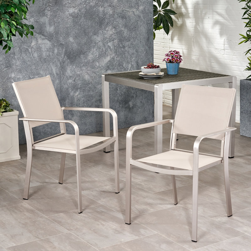 Fauteuil de patio Westman, Argent / taupe
