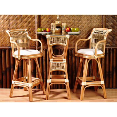 2 - Person Glass Top Four Leg Dining Set