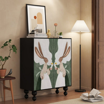 Armoire de véranda en bois massif de style simple et charmant